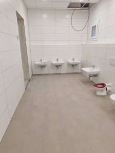 Aufnahme der Sanitärräume der Kindertagesstätte in Haßloch von innen