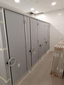 Aufnahme der Sanitärräume der Kindertagesstätte in Haßloch von innen