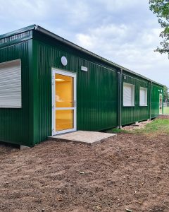 Außenansicht der Schulerweiterung in Warendorf Hoetmar