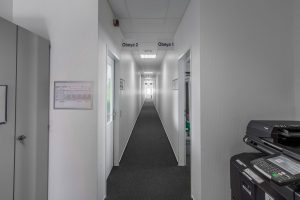 Aufnahme einer Räumlichkeit eines Büro- / Verwaltungscontainers von innen