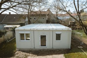 Aufnahme der Kindertagesstätte in Albig von außen