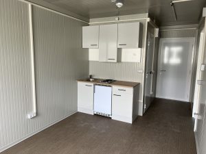 Aufnahme der Flüchtlingsunterkunft in Herrenberg von innen