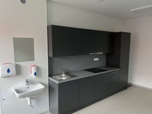 Aufnahme der Küchenzeile der Kindertagesstätte in Vechta