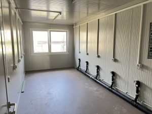 Aufnahme der Flüchtlingsunterkunft in Herrenberg von innen