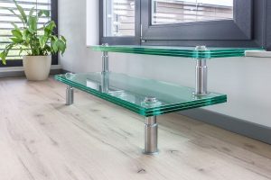 Aufnahme des Innenbereich eines Containergebäudes in der Holzsystem-Bauweise