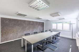 Aufnahme einer Räumlichkeit eines Büro- / Verwaltungscontainers von innen
