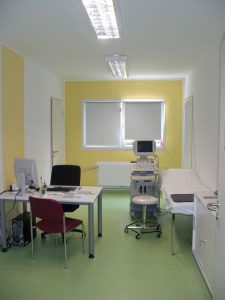 Aufnahme einer Räumlichkeit eines Büro- / Verwaltungscontainers von innen