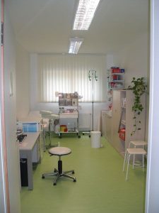 Aufnahme einer Räumlichkeit eines Büro- / Verwaltungscontainers von innen