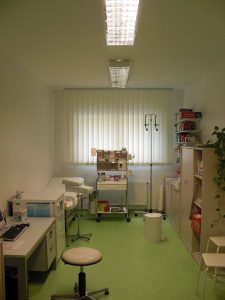 Aufnahme einer Räumlichkeit eines Büro- / Verwaltungscontainers von innen