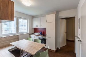 Aufnahme eines Raumes innerhalb eines Wohncontainermoduls