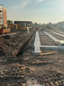 Aufnahme einer Baustelle
